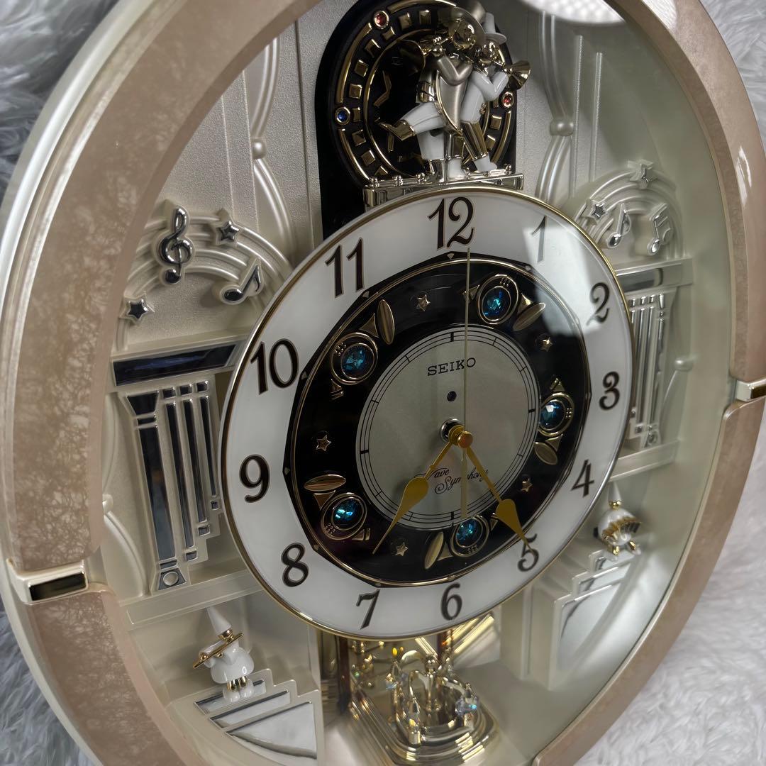 【限定✨美品✨】セイコー からくり　掛け時計 電波時計　30曲