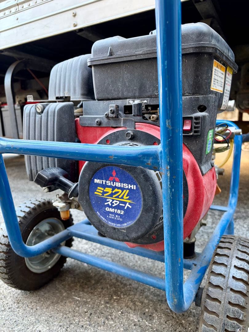 ③【直接取引限定】SEIWA 高圧洗浄機 三菱GM182 ホースドラム付 セット