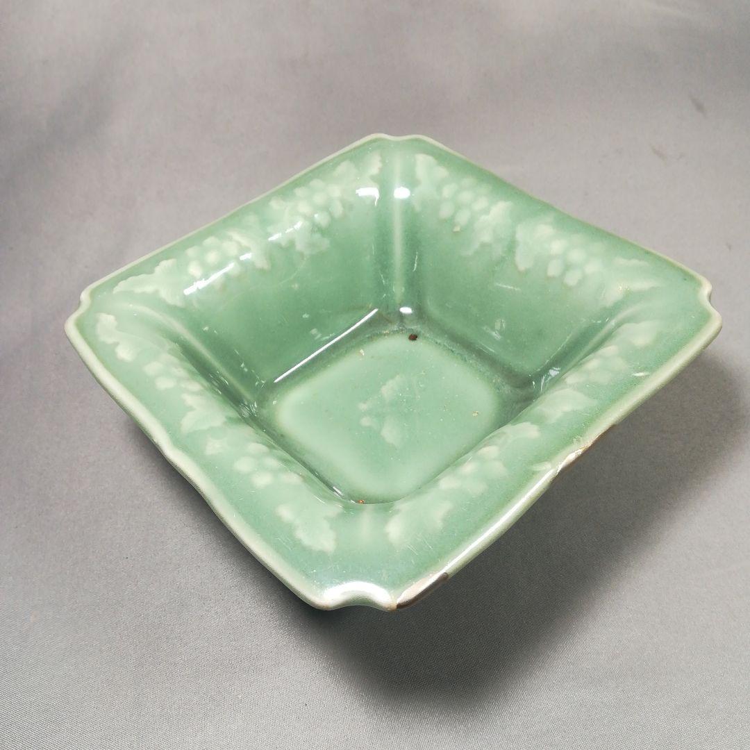 直しあり　三田青磁　四方鉢