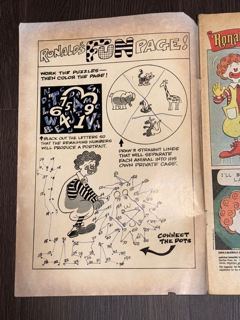 1970 ロナルド マクドナルド ヴィンテージ コミック 本 レア 1