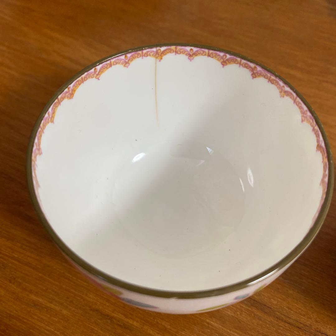 希少オールドミントン　カッコー　エナメルペイントの美しいティーセット　シノワズリ