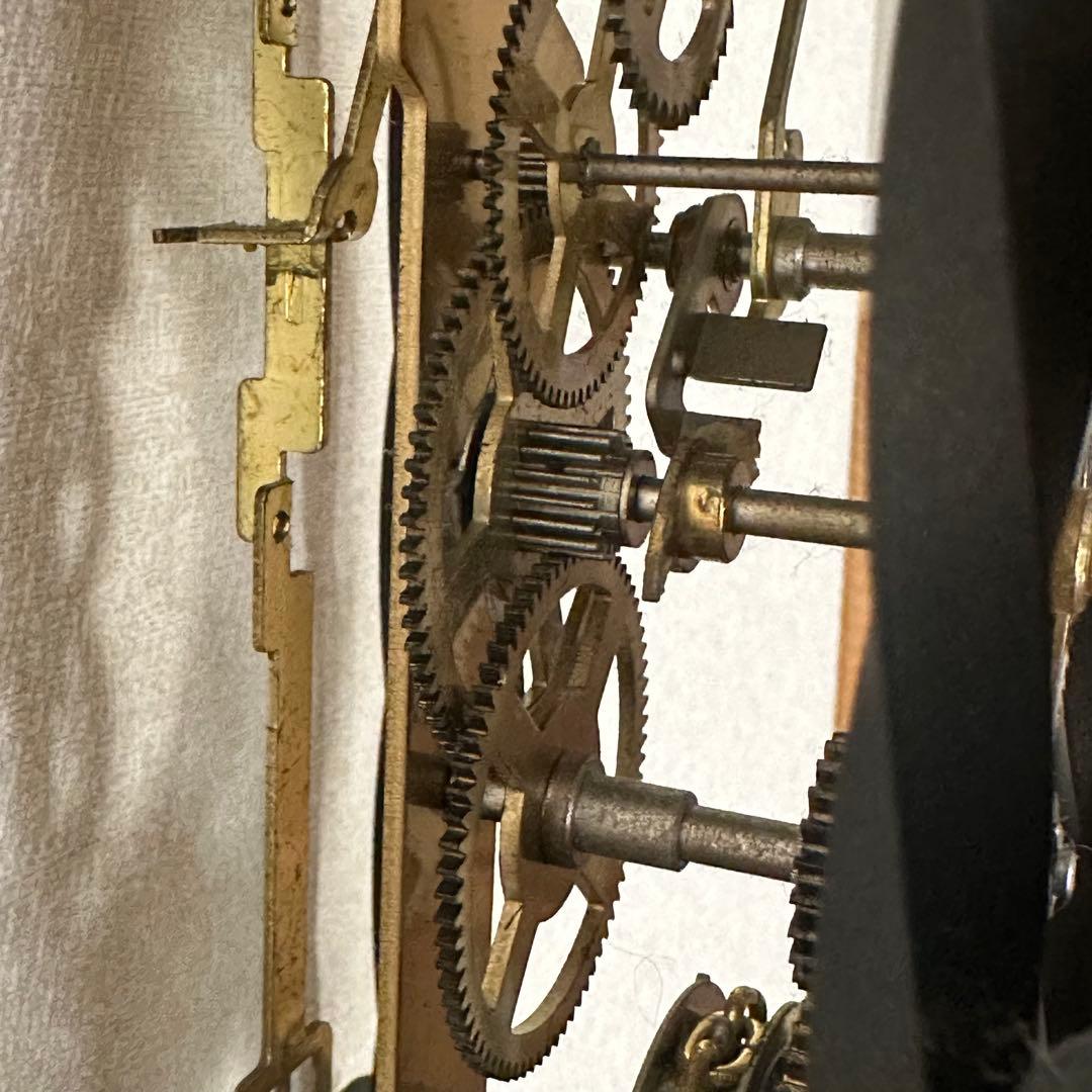 こ*け様 ＡＭＳアームス振り子時計 ドイツ製　機械式 アンティーク 掛け時計 ボ