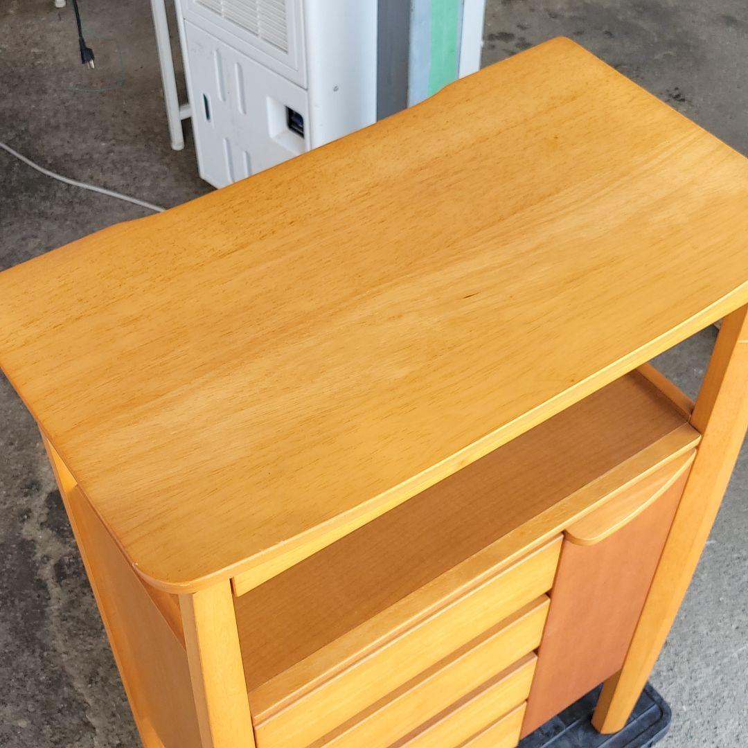 maruni マルニ木工 電話台 FAX台 キャビネット 収納付き 幅61cm