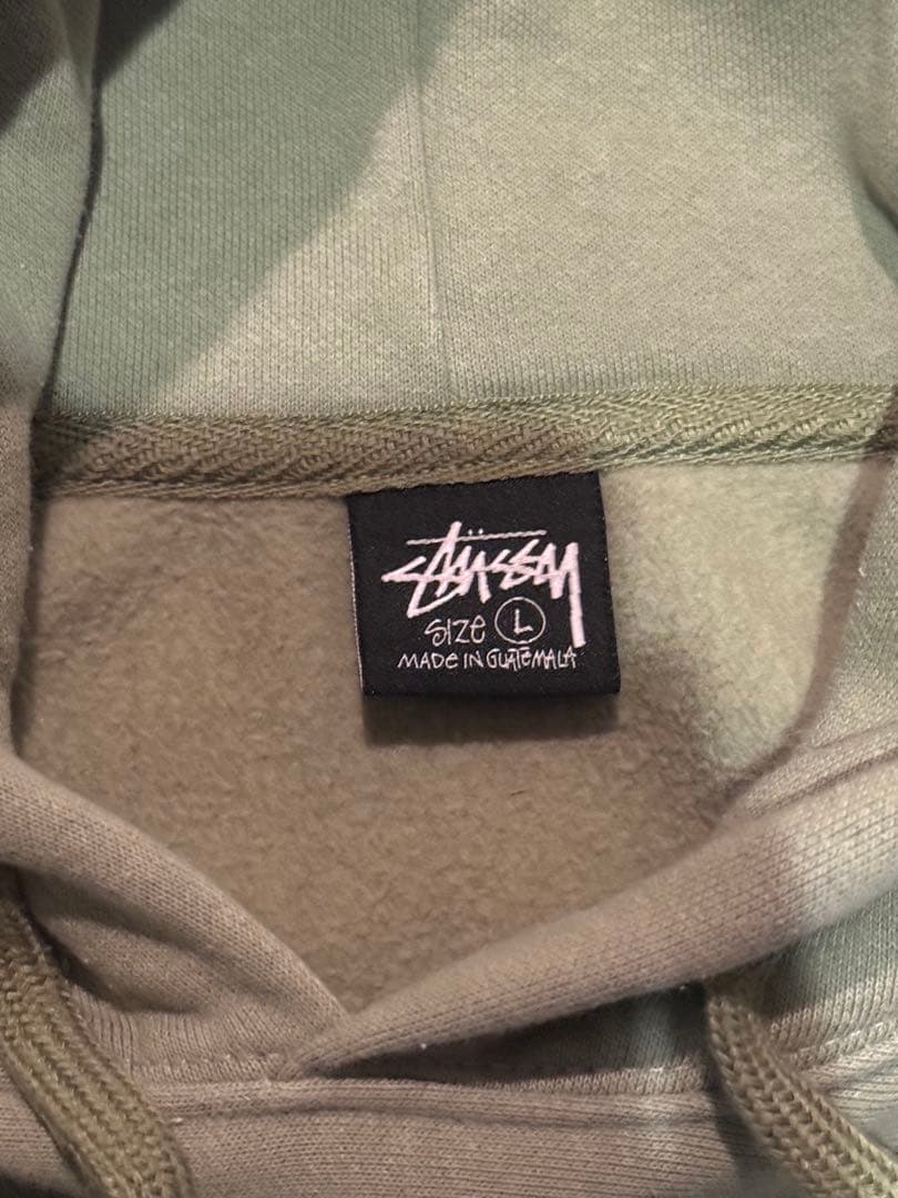 STUSSY SS Link full zip hooded パーカーL