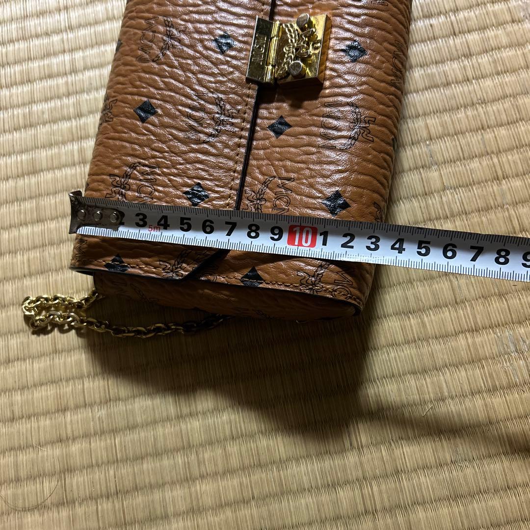 MCM ブラウンレザー ショルダーバッグ