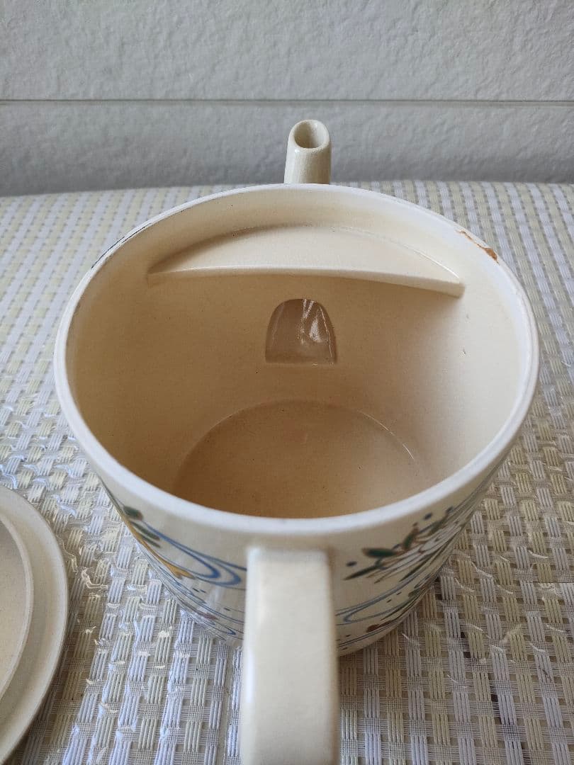 ●茶道具 宝泉作 水次 色絵海老文刻印あり 共箱付 京焼 水注 水次 茶会茶道具