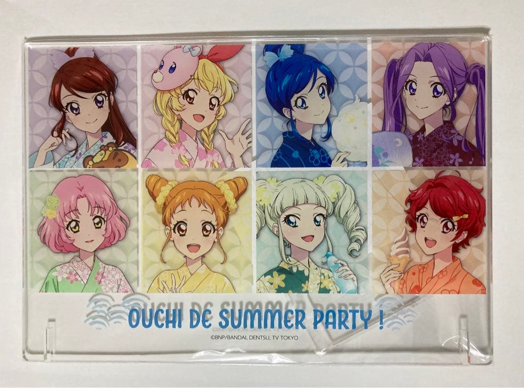 アイカツ　オフィシャルショップ　ガラポン　A賞　アクリルボード　4種類