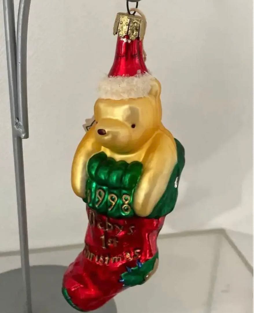 クラッシックプーさん　オーナメント　3個セットスタンド付き