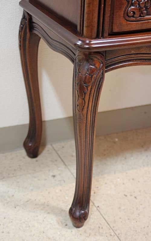 イタリア チェスト 5段 ネコ脚 彫刻 クラシック アンティーク 240