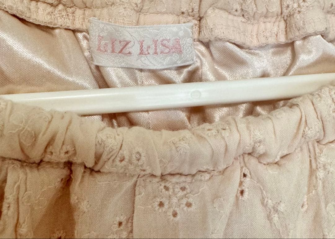 LIZ LISA パステルピンク.レーススカパン