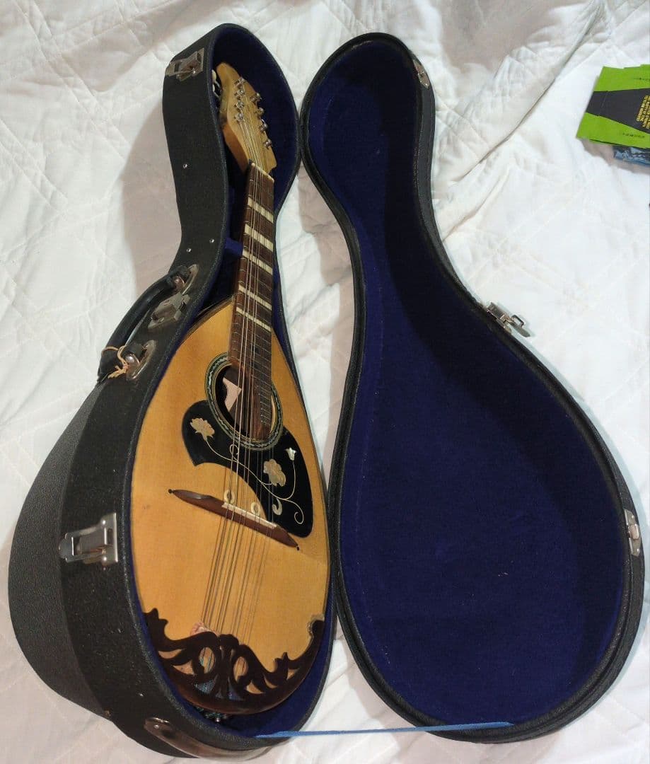 KUNISHIMA MANDOLIN No.4 ハードケース　備品付　マンドリン