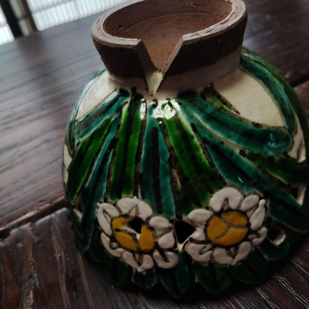 京焼　乾山写し透かし鉢 あやめ　逸品