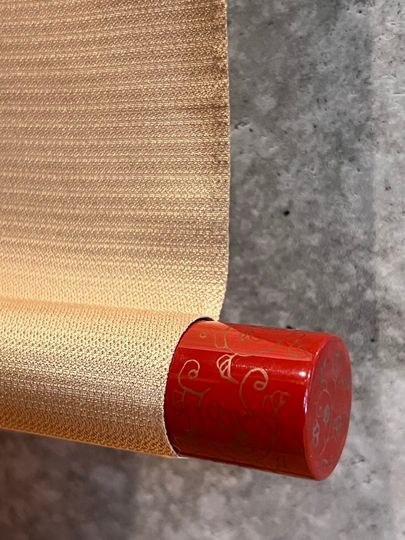 岩本栖堂 掛け軸 掛軸『立雛』 絹本 共箱 雛祭り ひな祭り 日本画 直筆 茶掛