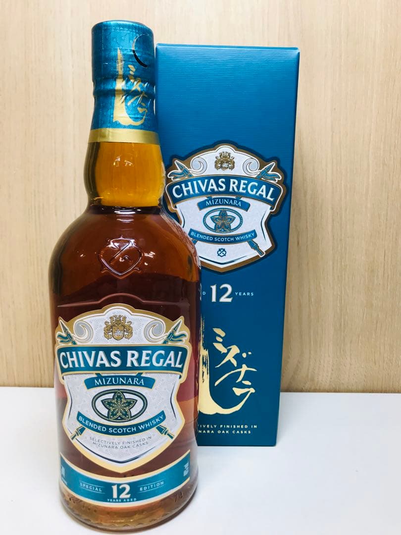 524［未開栓］CHIVAS REGAL 12年 ミズナラ ミニボトル50㎖付き