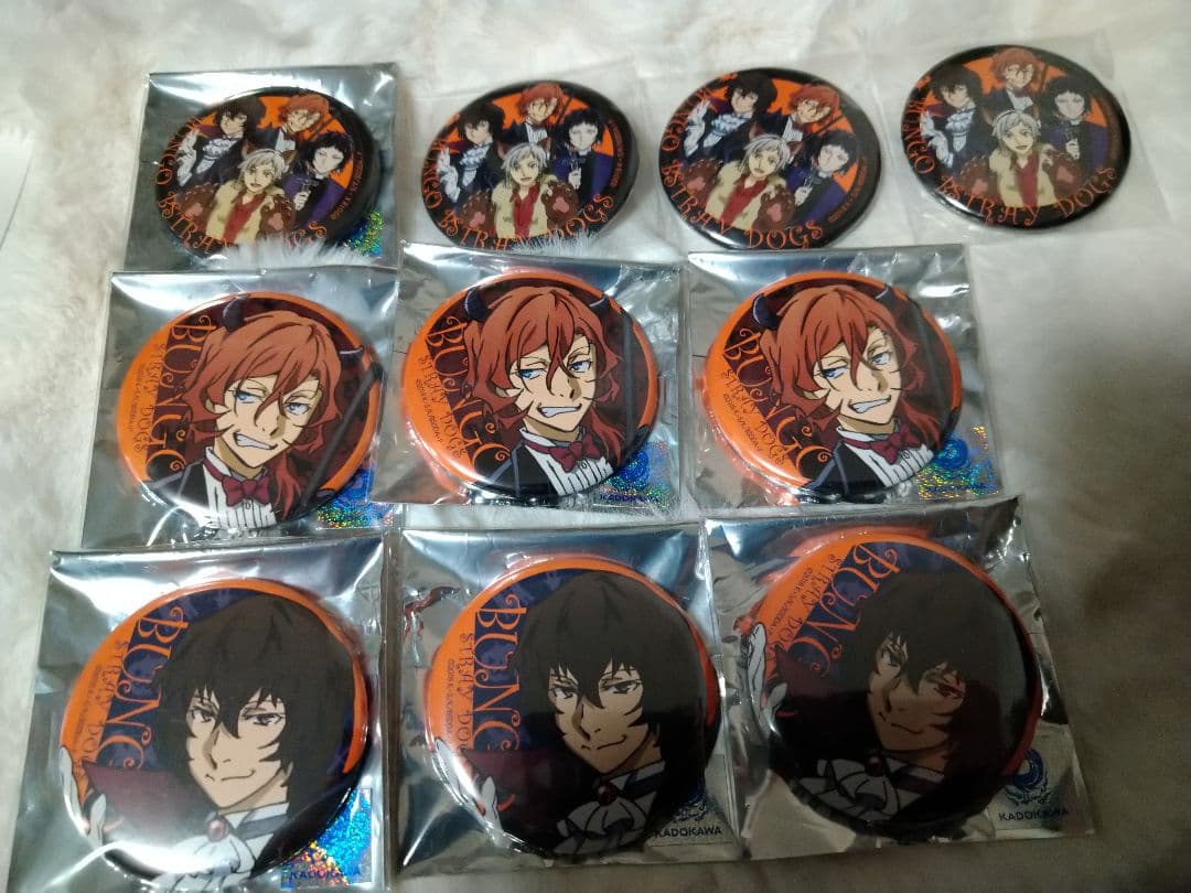 文豪ストレイドッグス　AGF2017　缶バッジ　太宰　中也 ハロウィン