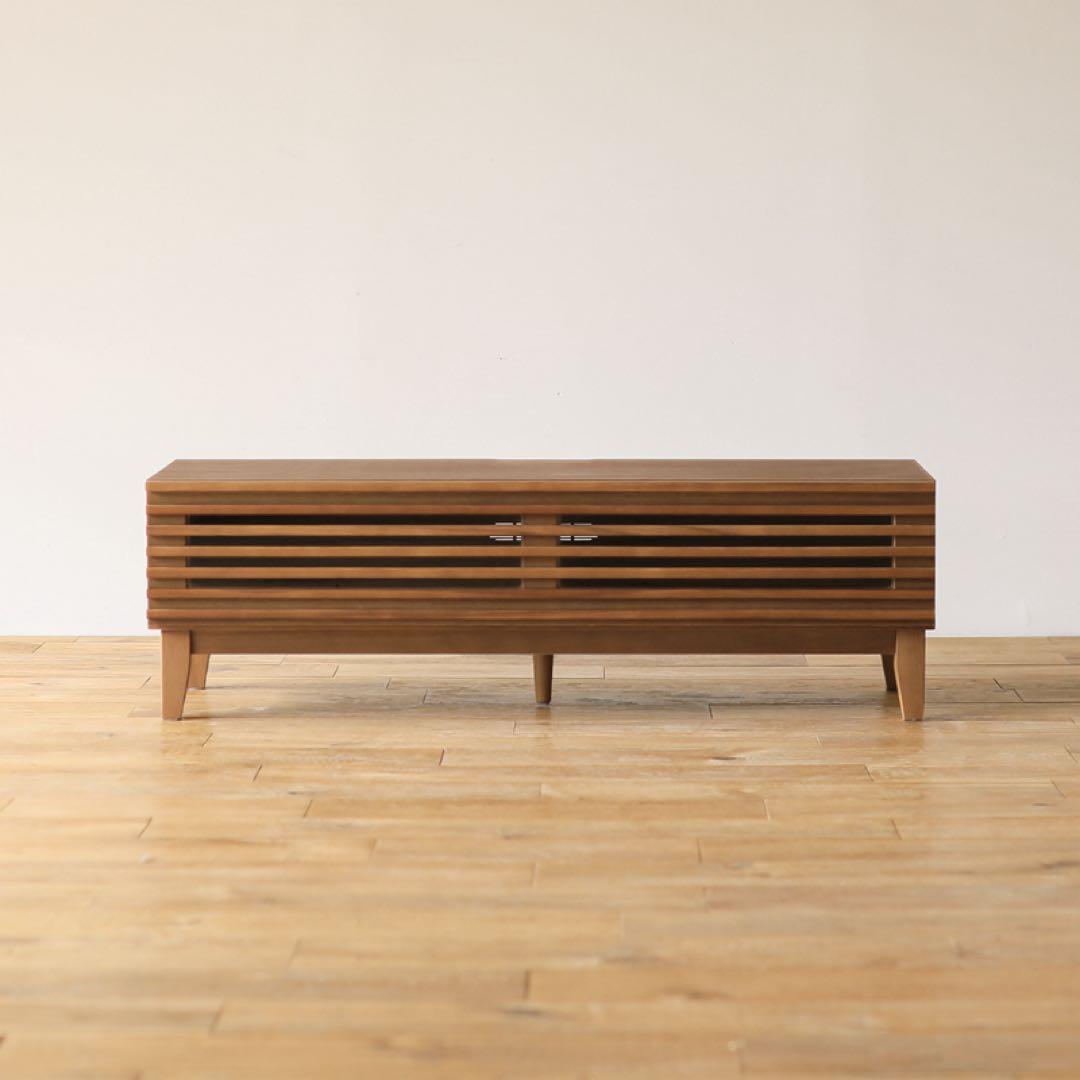 【定価62,800円】木製テレビボード ナチュラル ミッドブラウン