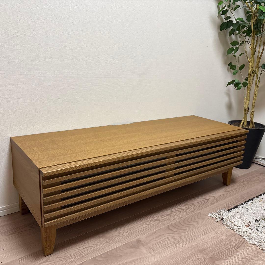 【定価62,800円】木製テレビボード ナチュラル ミッドブラウン