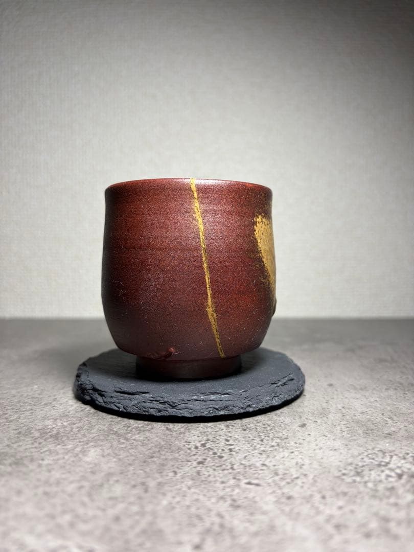 備前焼 金継ぎ 湯呑み｜一点もの｜侘び寂びの器