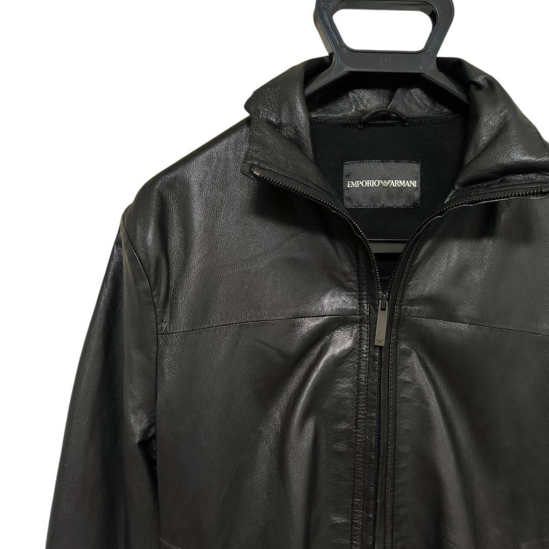 EMPORIO ARMANI　レザー　切替　ジャケット　GACKT着用