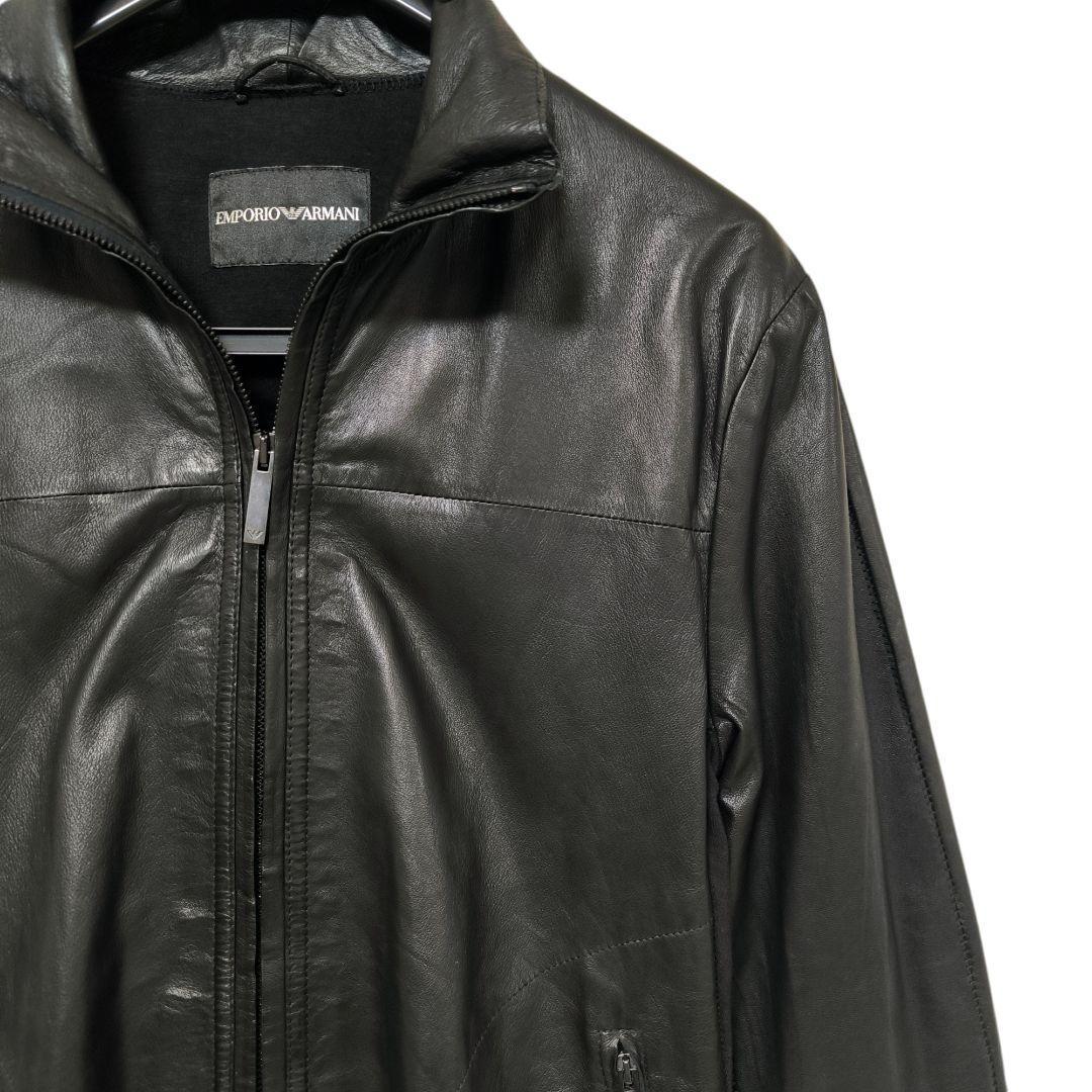 EMPORIO ARMANI　レザー　切替　ジャケット　GACKT着用