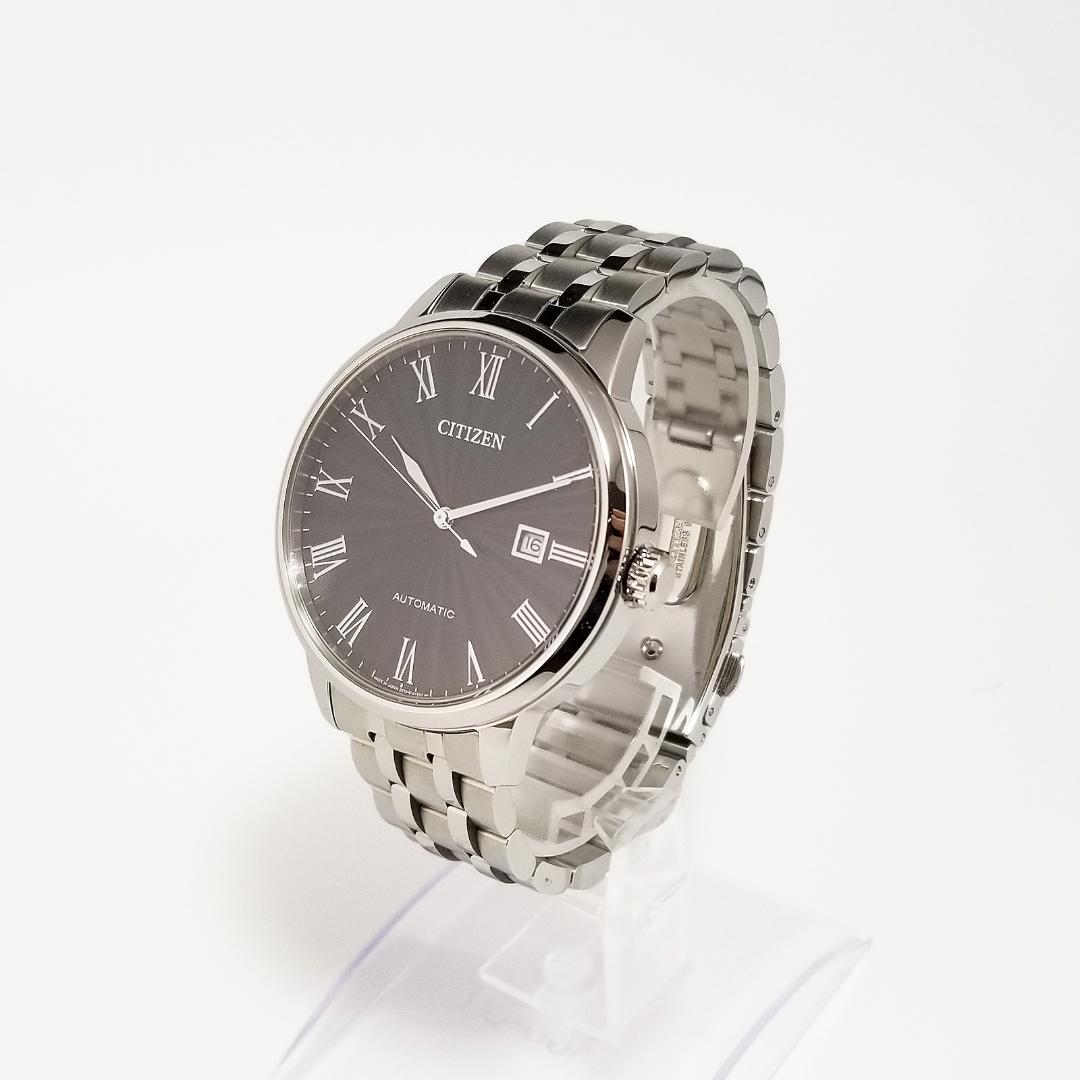 極美品 シチズン 自動巻 8210-S099935 ブラック文字盤 裏スケ