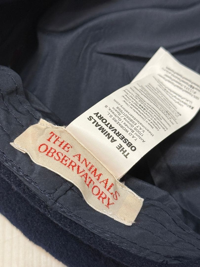 The Animals Observatory ベレー帽　ネイビー