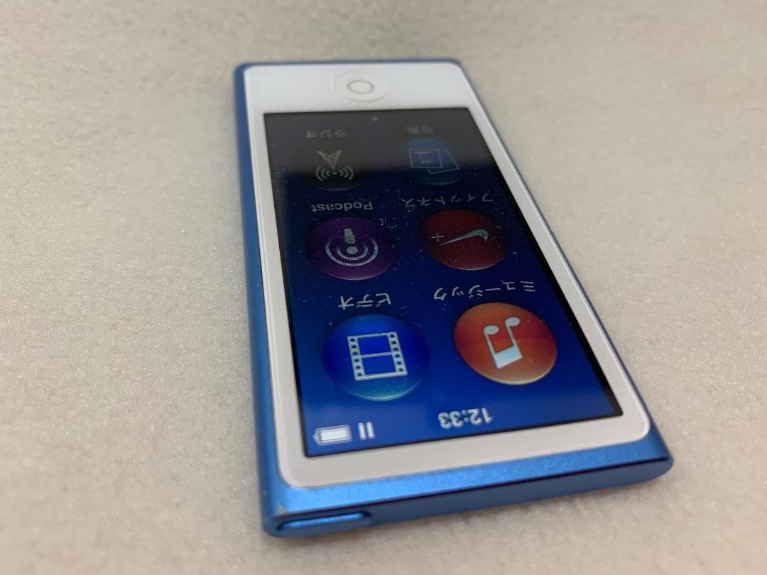 【美品】Apple iPod nano 第7世代 16GB ブルー