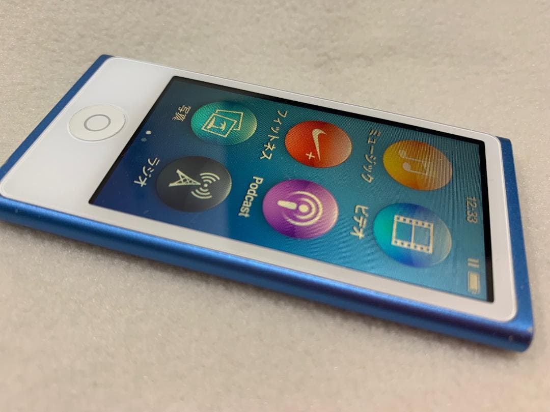 【美品】Apple iPod nano 第7世代 16GB ブルー