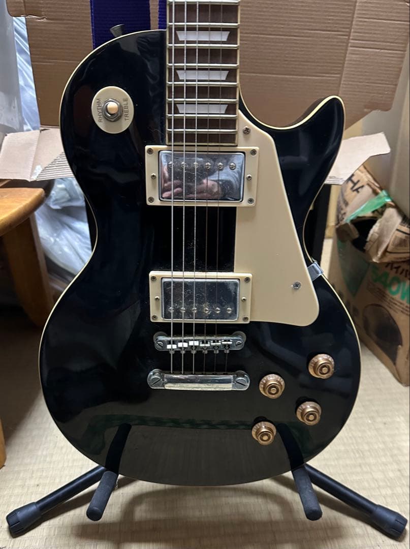 ゴ*ン様 エレキギター ブラック ハムバッカー
