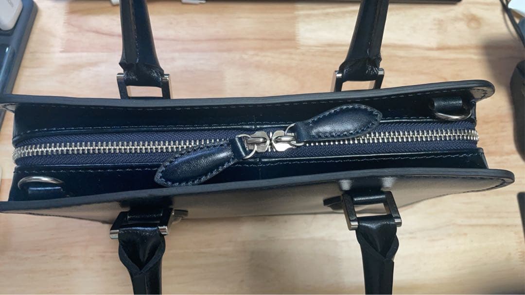 サムソナイト ブラックレーベル サヴィル ミニスクエアバッグ