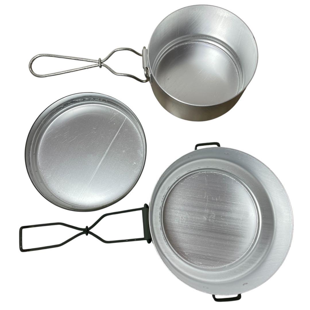 チェコ軍 初期型 アルミ クッカー メスキット 耳付き オリーブ 未使用 軍幕