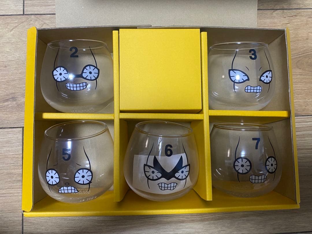 ジョジョワールド　ピストルズ ゆらゆら グラス　全5種セット