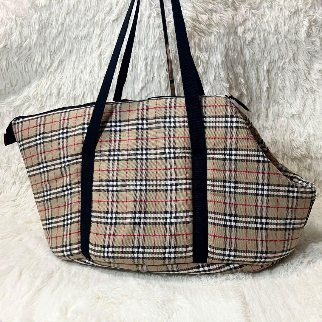 希少✨美品✨ バーバリー ペットキャリーバッグ クッション性 ノバチェック