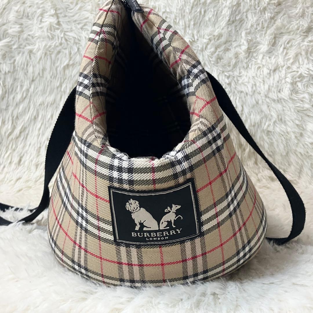 希少✨美品✨ バーバリー ペットキャリーバッグ クッション性 ノバチェック