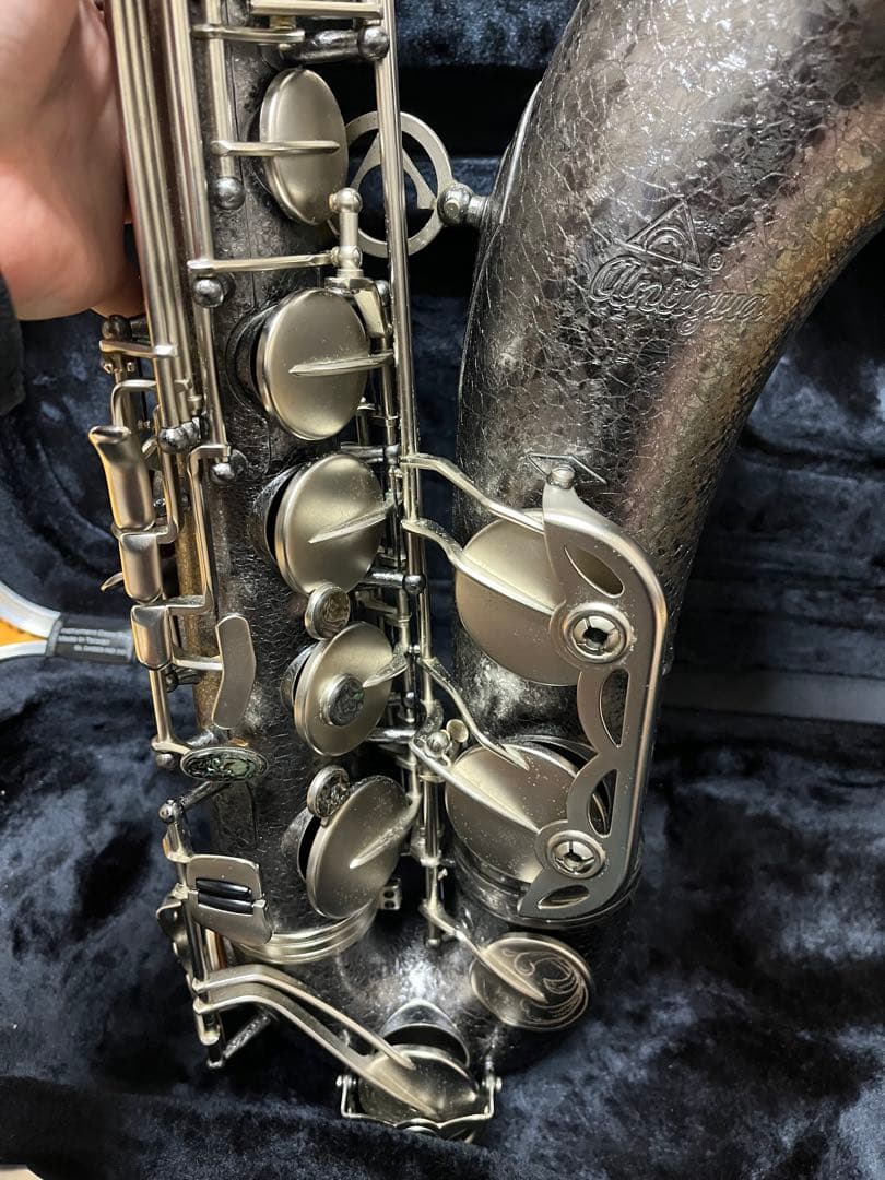 antigua 黒 テナーサックス ケース付き