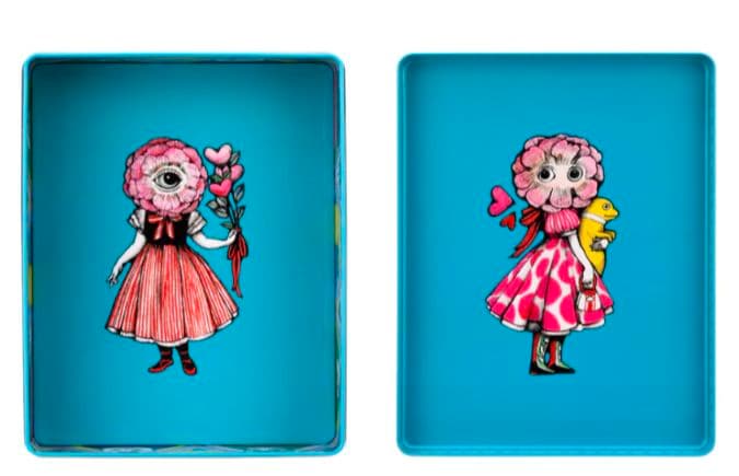 ヒグチユウコ ホルベイン コラボ 角缶 ツールボックス 2種セット