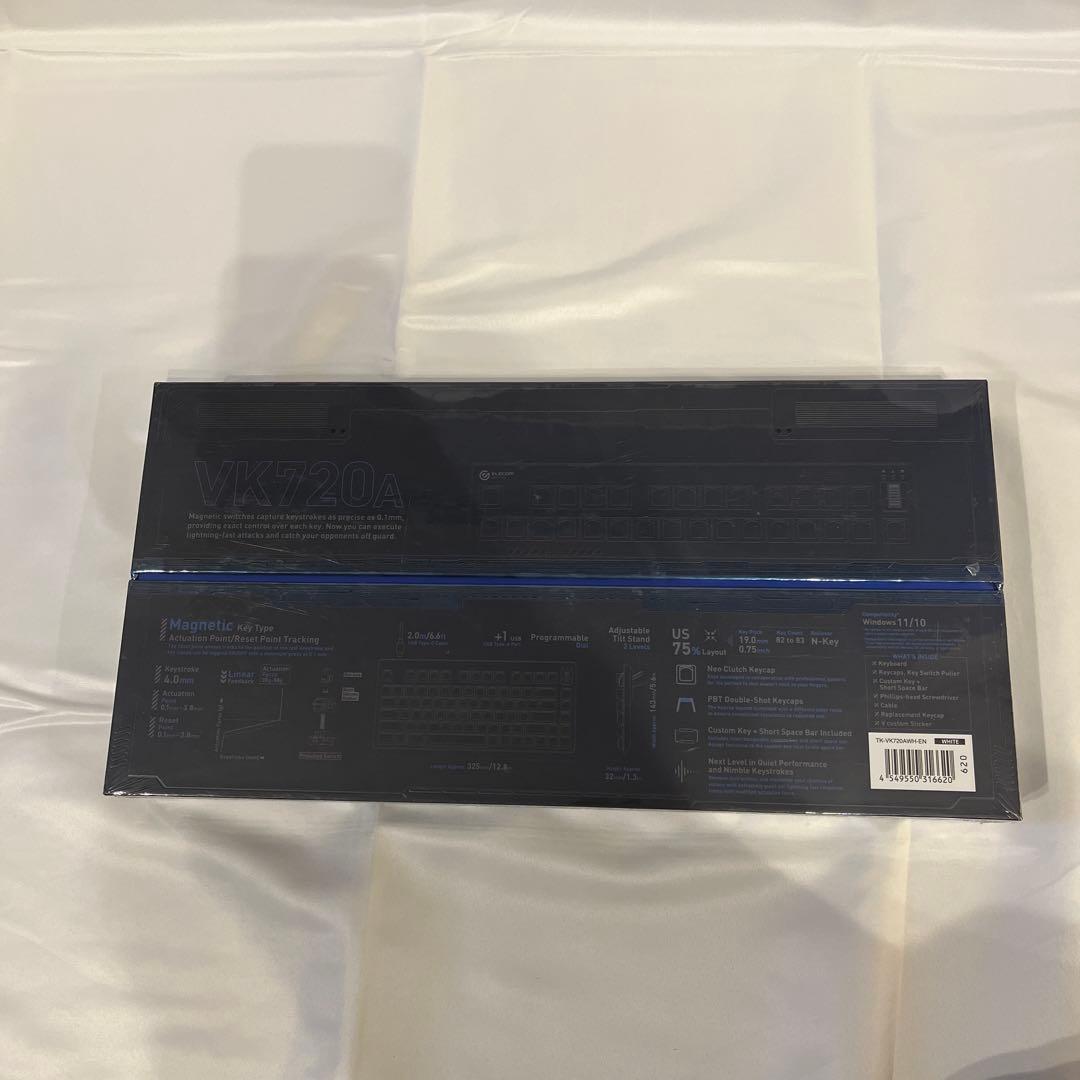 未開封 ELECOM 有線 TK-VK720A ホワイト ゲーミングキーボード