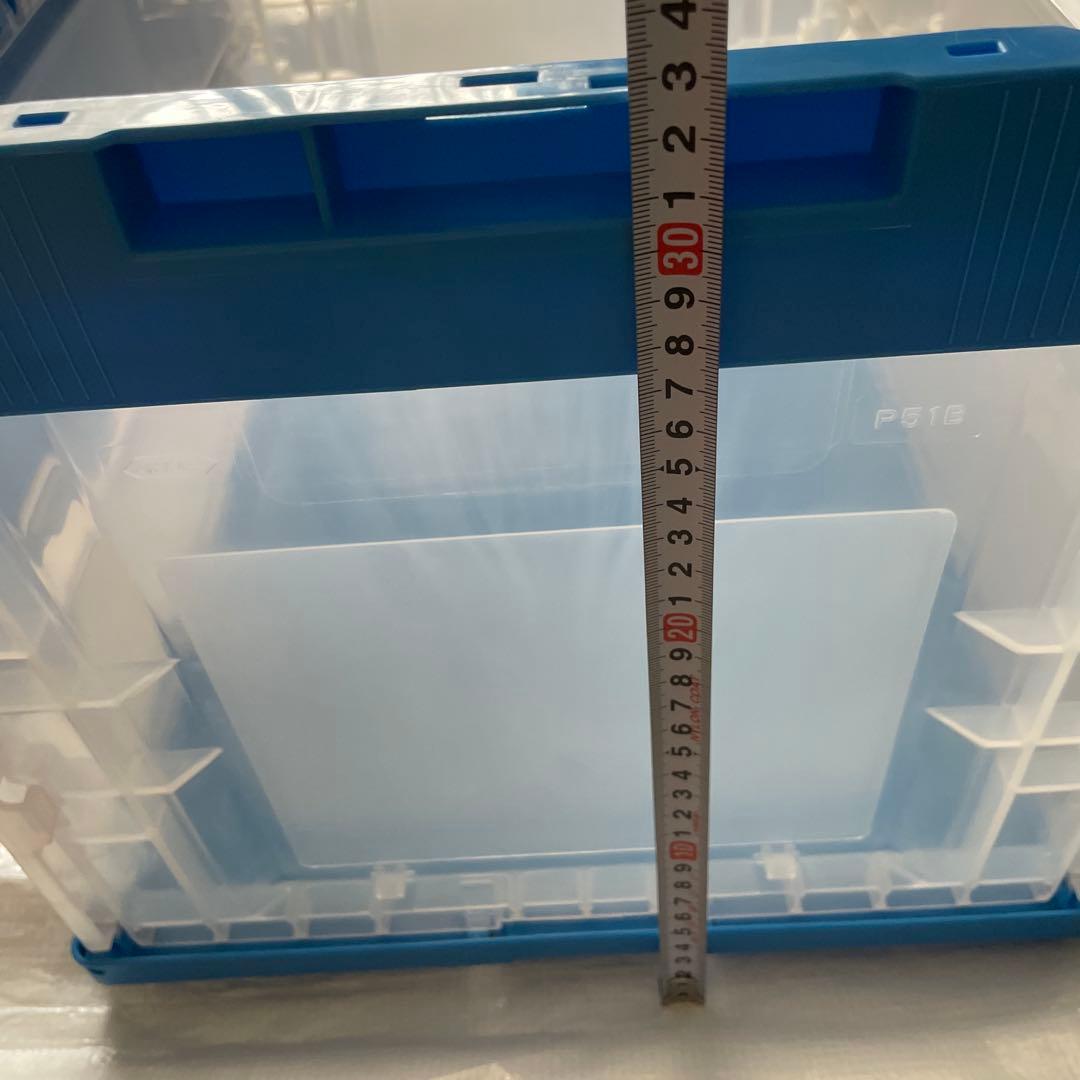 サンコー　折りたたみ コンテナ P51B 蓋付き 5個