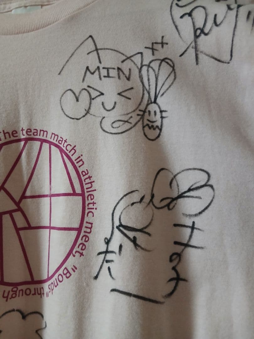 AKB48 大運動会 絆Tシャツ 直筆サイン 20周年 チームA K B