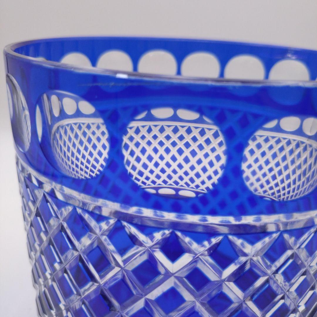 江戸切子　水指　茶道具　伝統工芸品　ガラス