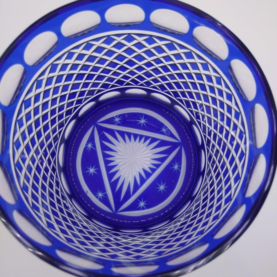 江戸切子　水指　茶道具　伝統工芸品　ガラス