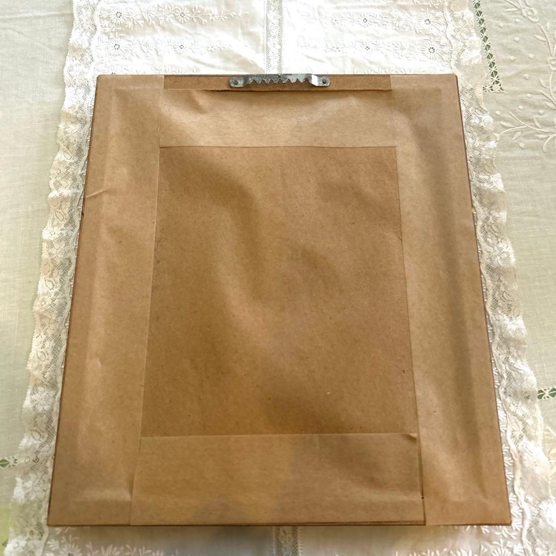 アンティーク版画　19世紀 フランス ファッションプレート 額装手彩色リトグラフ