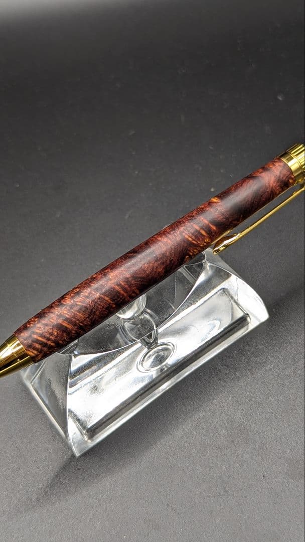 450ペン工房翌檜　極上　ココボロ　瘤杢　木軸シャーペン　ボールペン