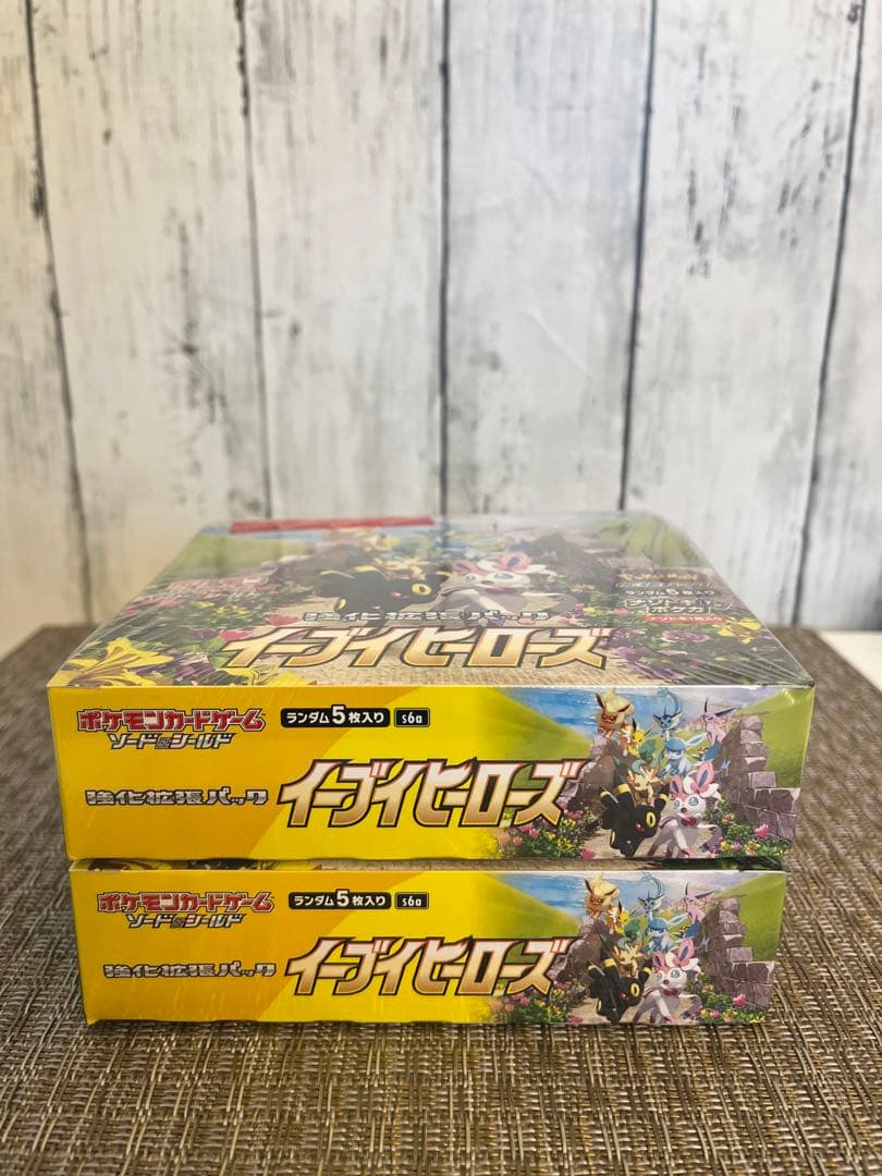 [YK@まとめ買いOKさん専用]イーブイヒーローズBOXシュリンク付き2BOX