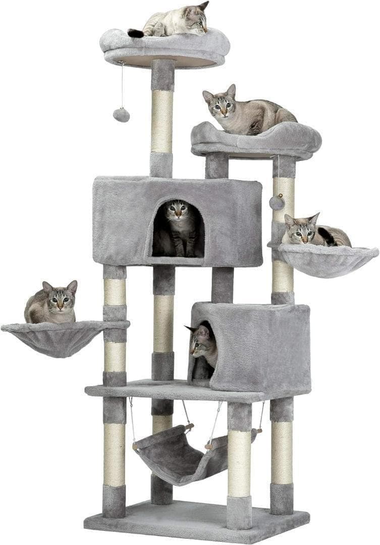 【M3165-136-100】キャットタワー 多機能 豪華な猫タワー おしゃれ