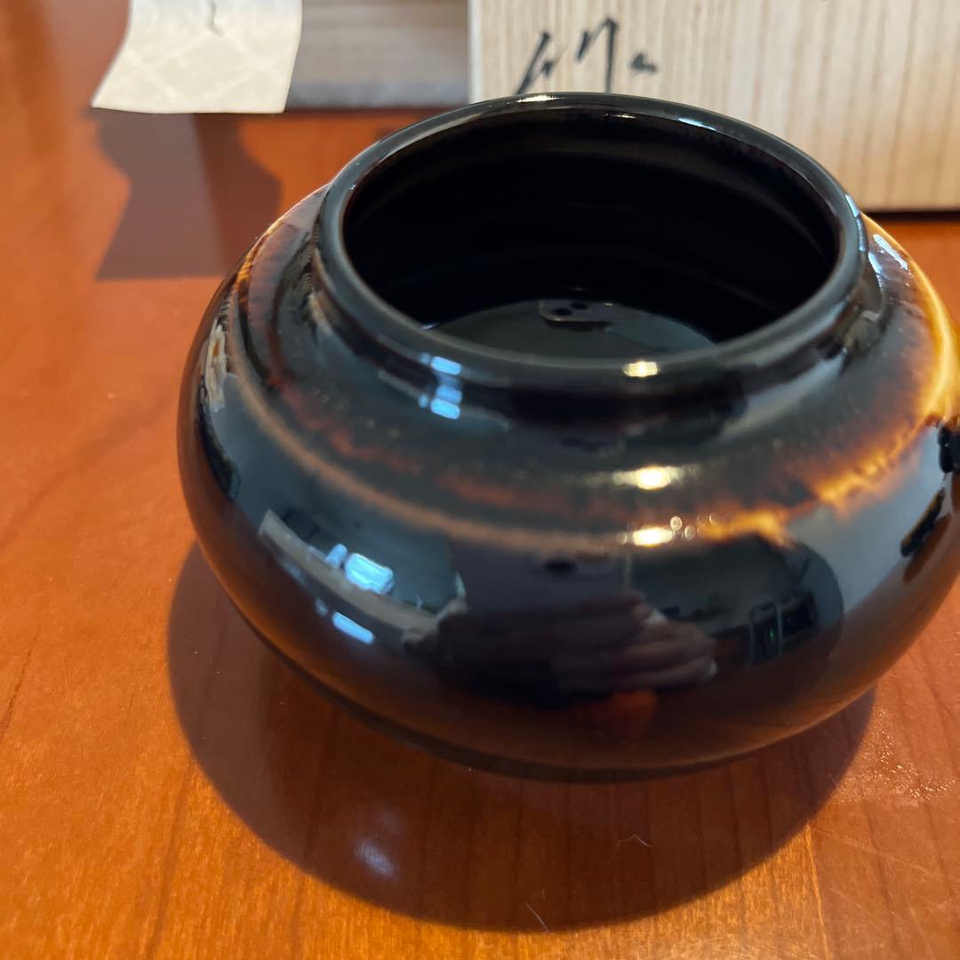 大海　茶入れ　桶谷定一作