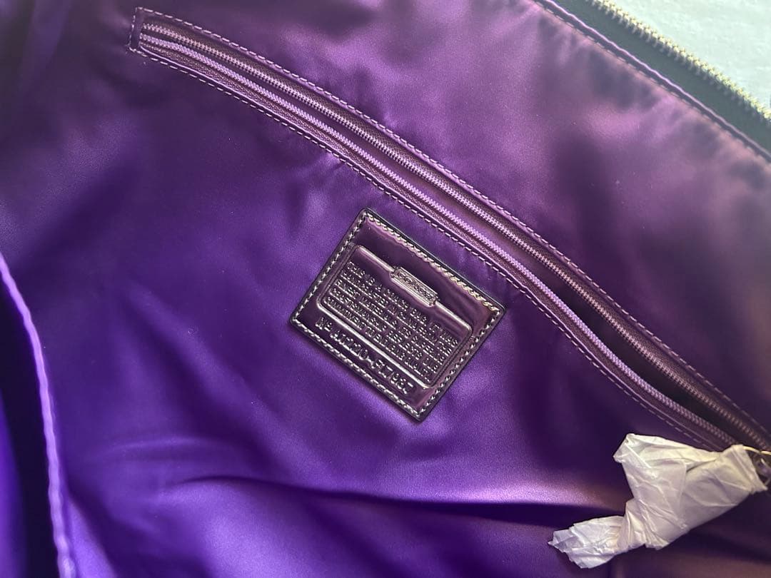 【未使用】COACH コーチ ショルダー・トートバッグ ブラックグレー