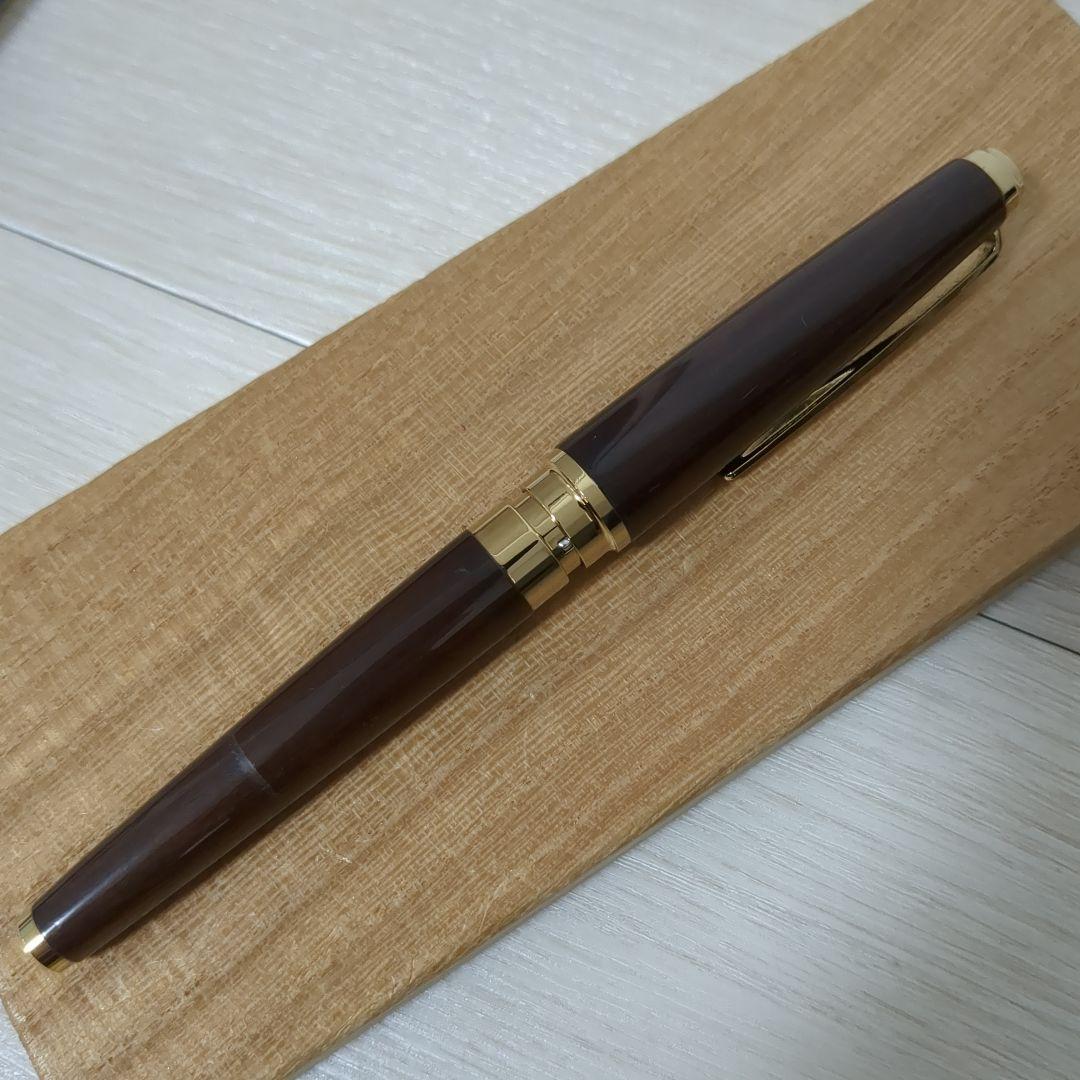 セーラー万年筆　ペン先18K　銘木シリーズ　鉄刀木　PILOTインクセット