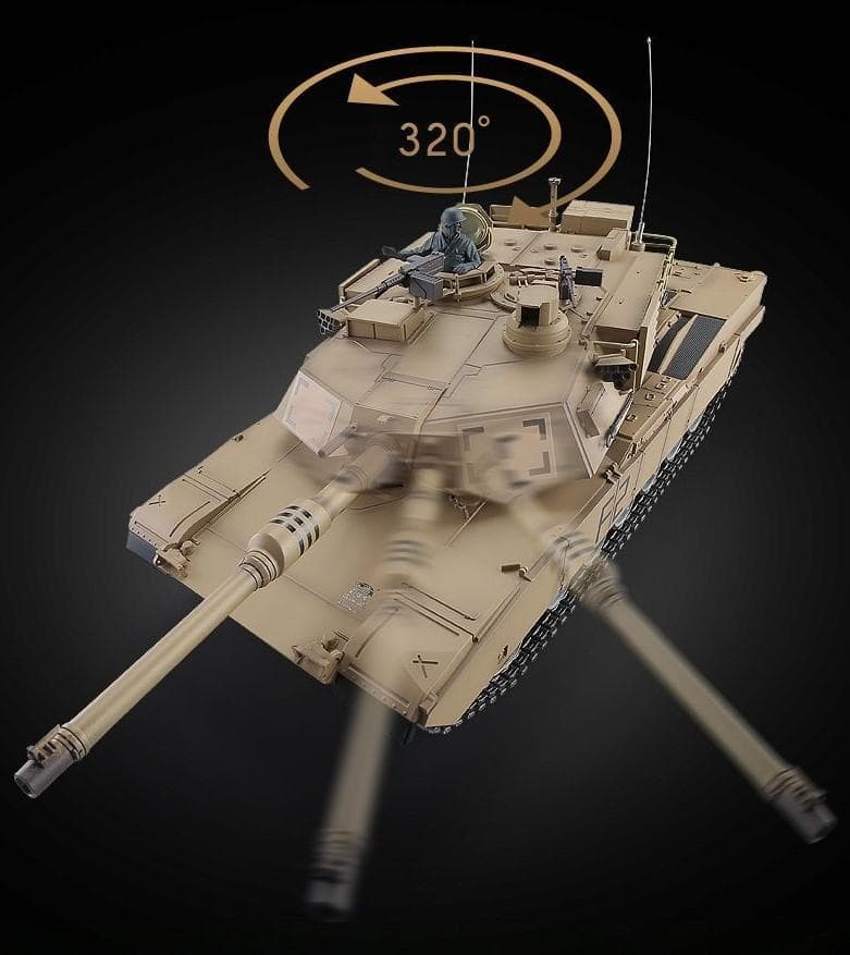 1/16サイズ戦車ラジコンUSエイブラムス　ヘンロン3918-1基板7.0