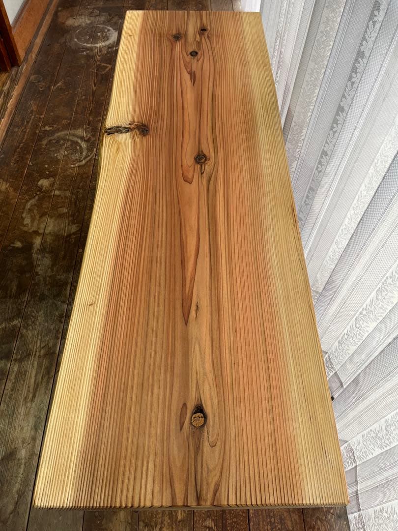 杉　ローテーブル　無垢材　一枚板　テーブル　ダイニングテーブル　机